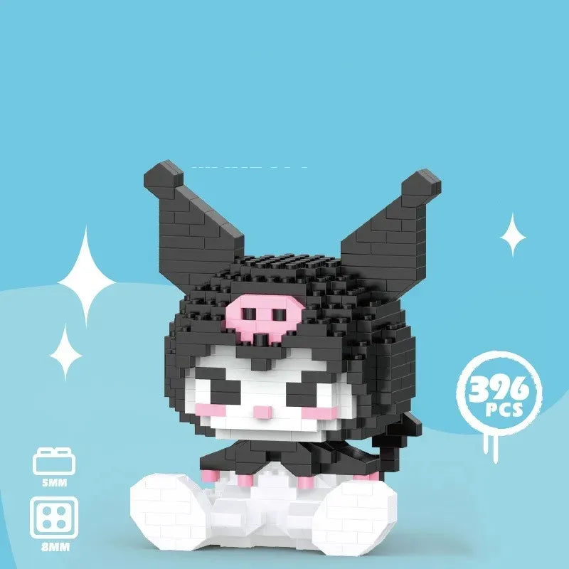 Building Block Sanrio Anime Figure Kuromi