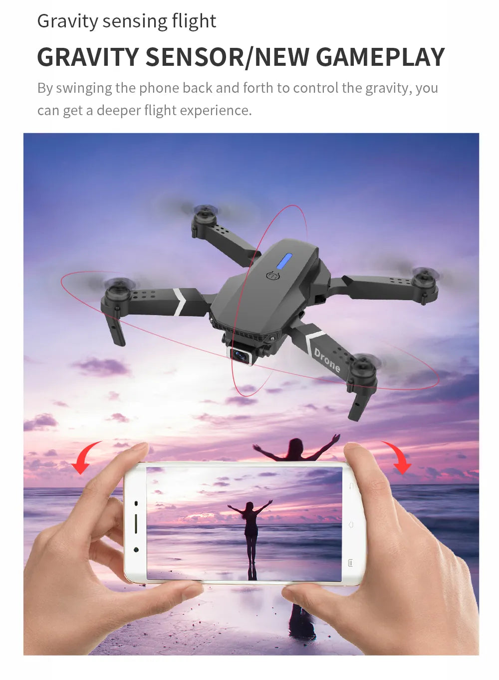 Professional Drone wide-angle HD camera WiFi