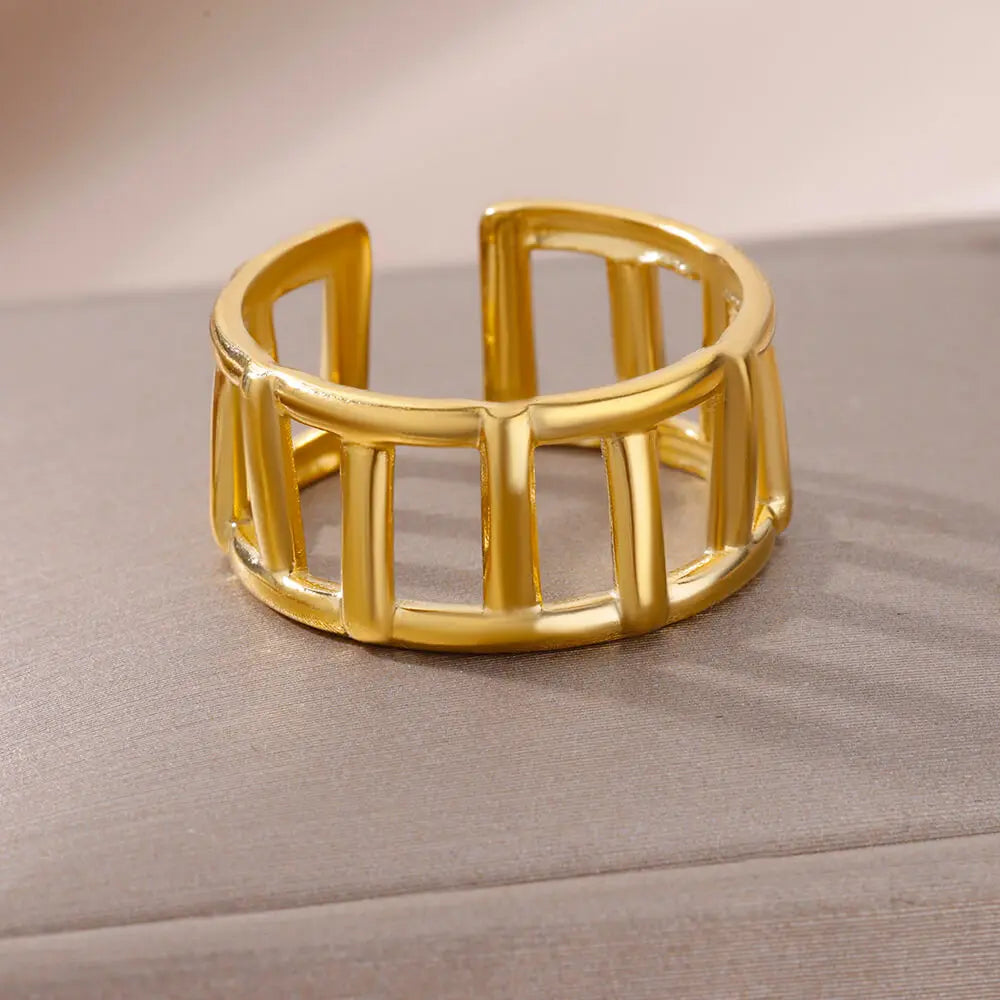 Gold Stainless Steel Rings for Women