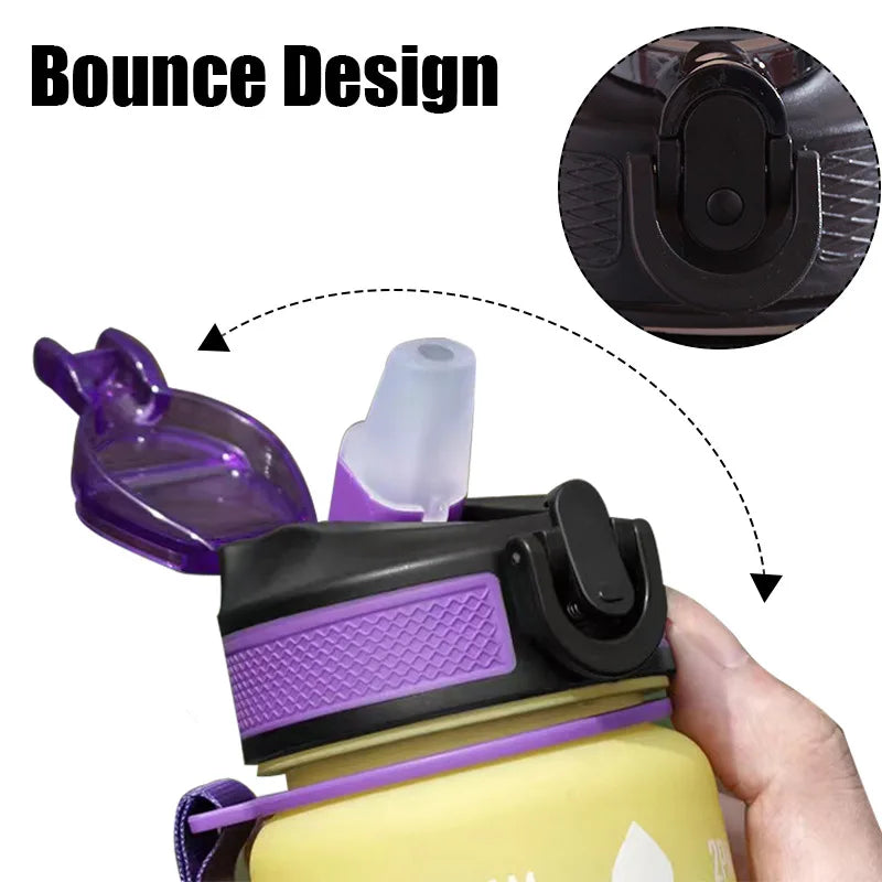 1 Liter Water Bottle Motivational Sport Water Bottle