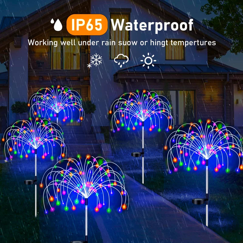 Solar LED Pathway Lights Outdoor Waterproof Garden Decor