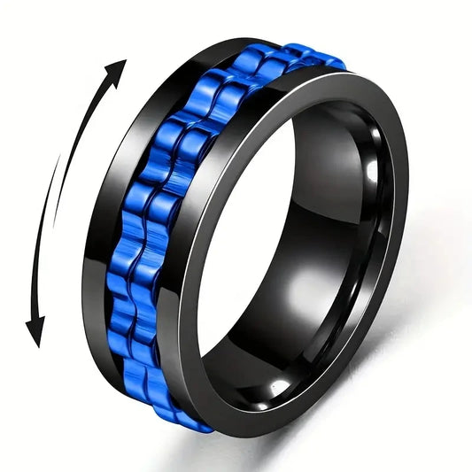 Anti Stress Stainless Steel Ring For Men