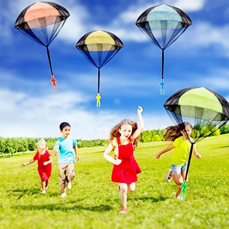 1/6  funny Sets Hand Throwing Parachute Kids Outdoor