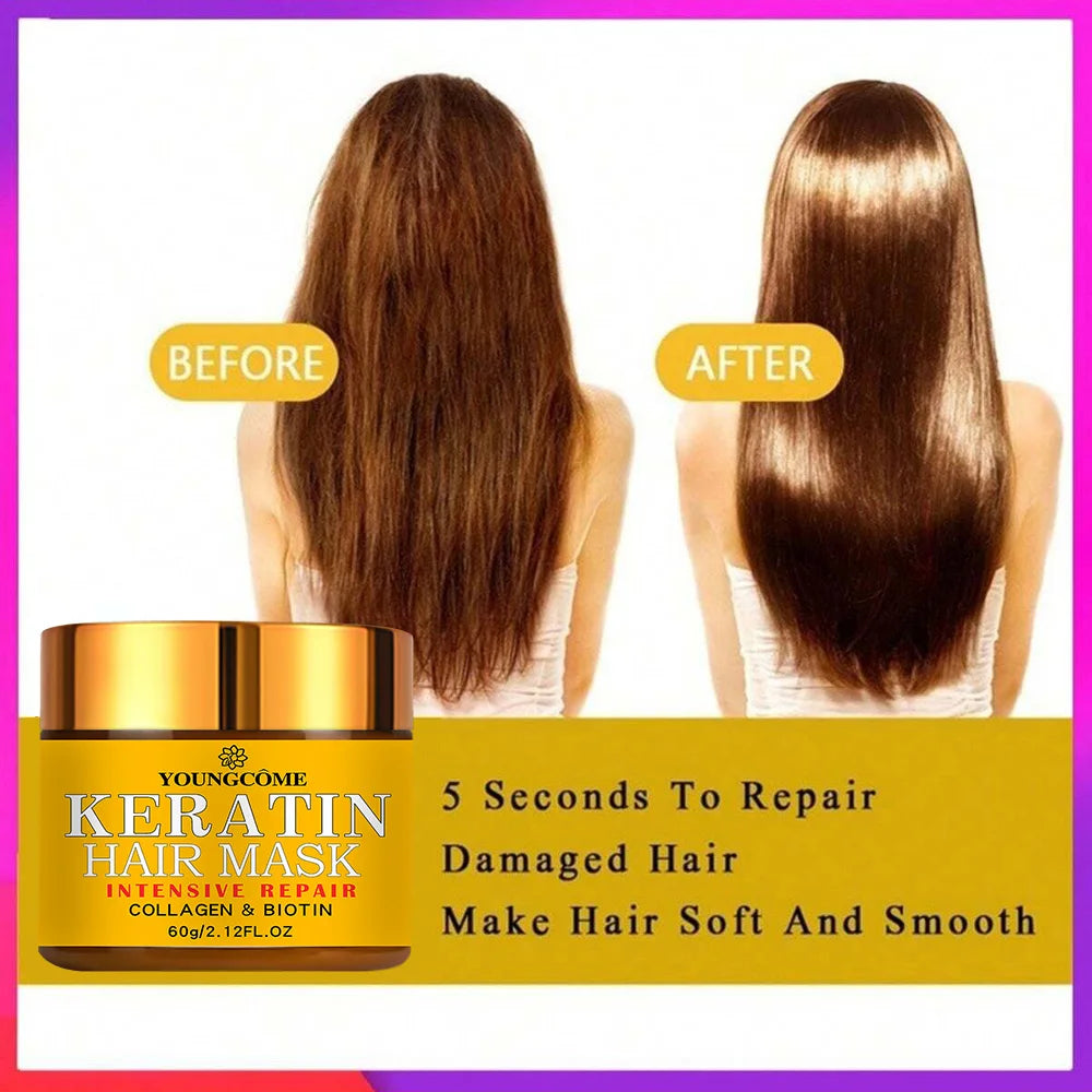 Hair Repairs Hair Mask Biotin Collagen Keratin Treatment