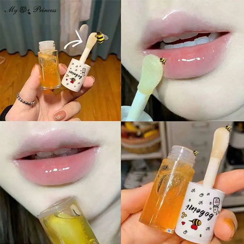 Moisturizing Lip Gloss Fades Lip Lines Water Light Lips Big Brush Head