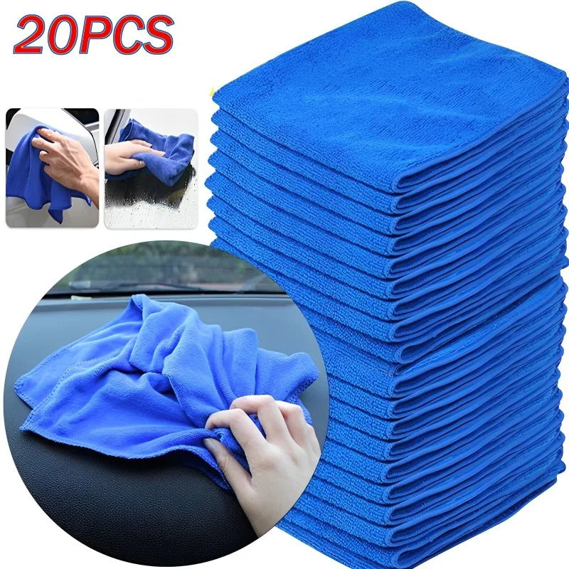 1-20Pcs Microfiber Towels Car Wash