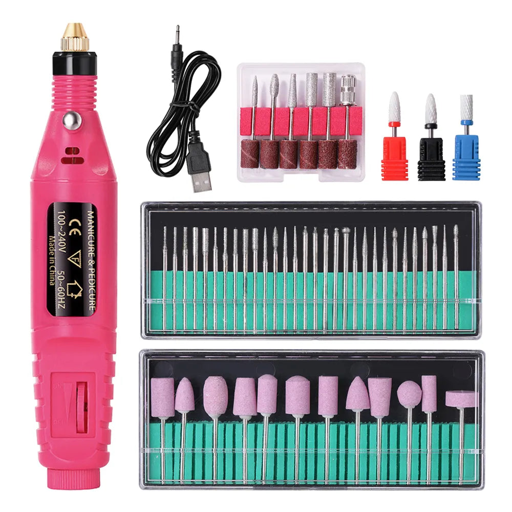 Electric Nail Drill Machine Set