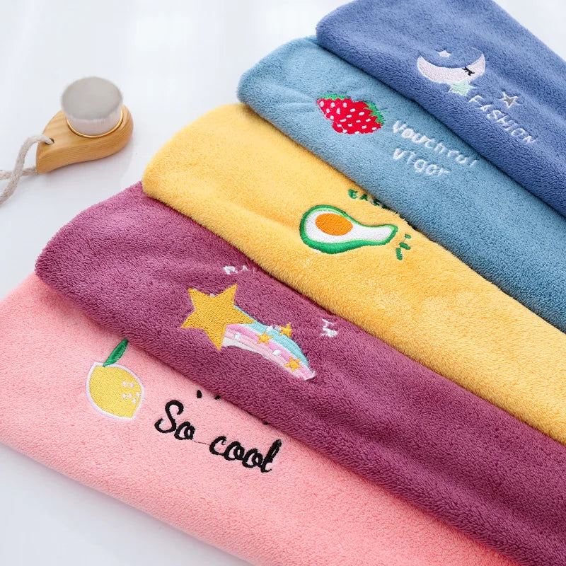 Women Soft Microfiber Towels Shower Cap