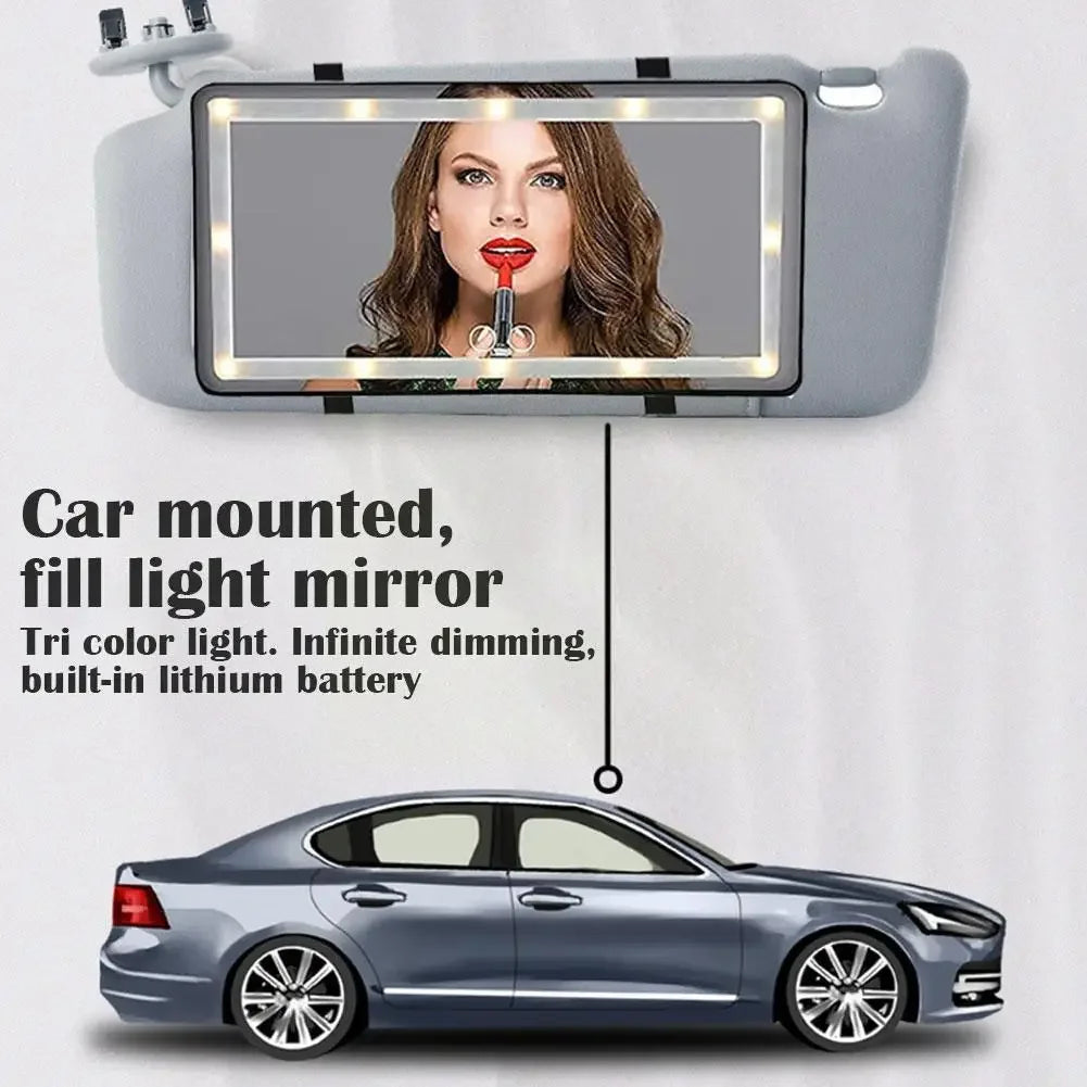 Car mounted Cosmetic Mirror