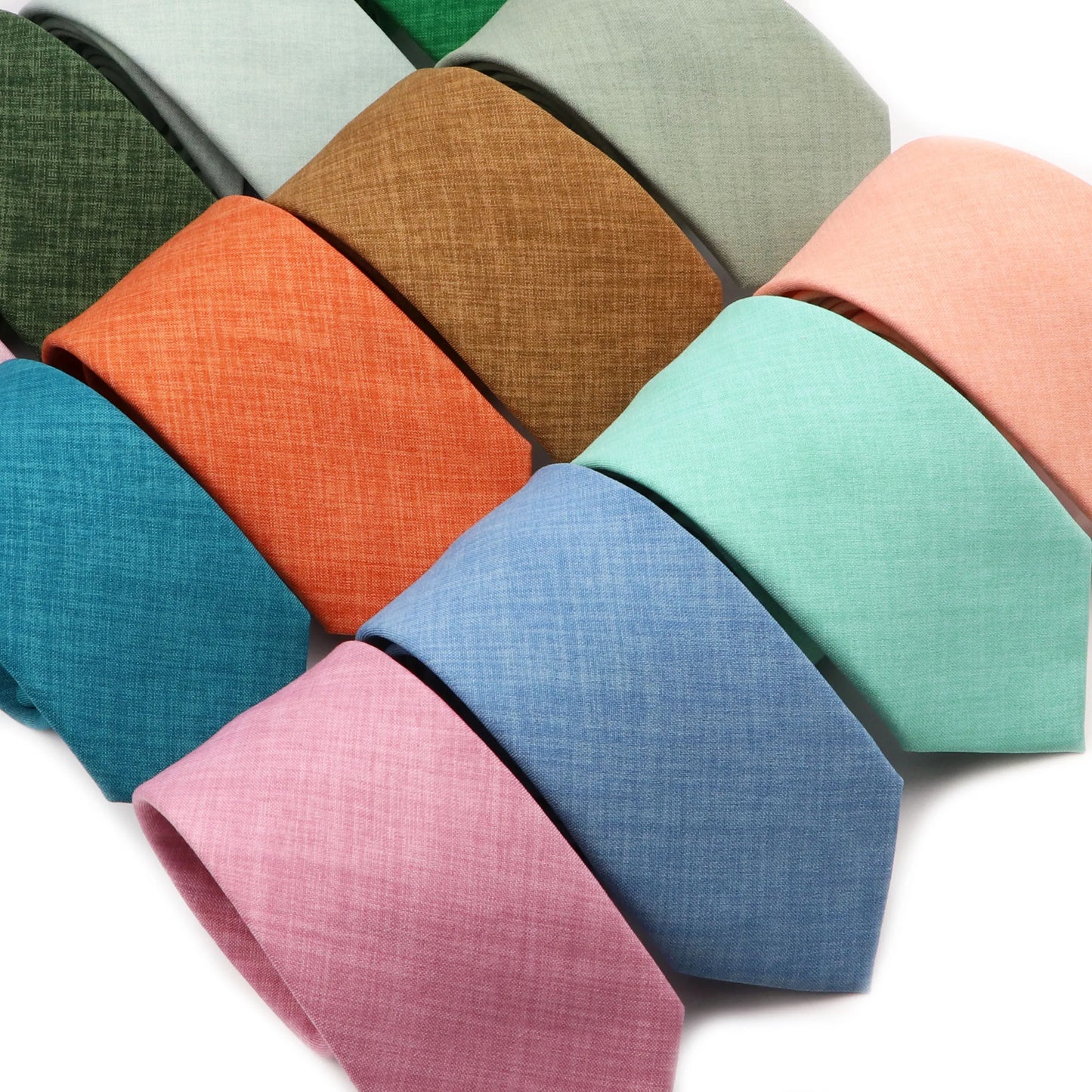 Solid Color Handmade Cotton Ties