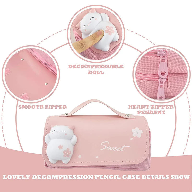 3D Kawaii Pencil Case waterproof