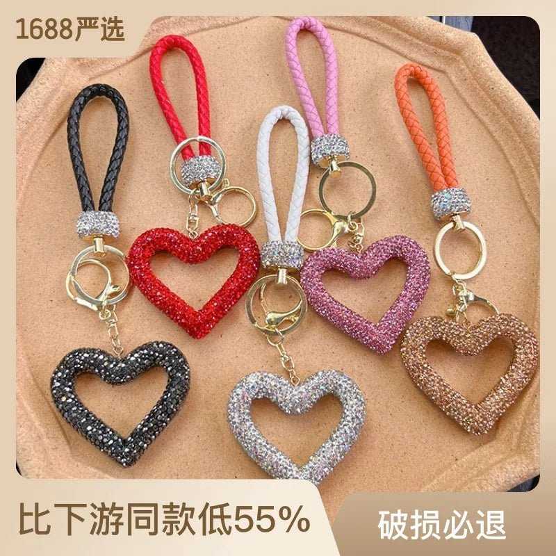 Full Diamond Love Key Chain