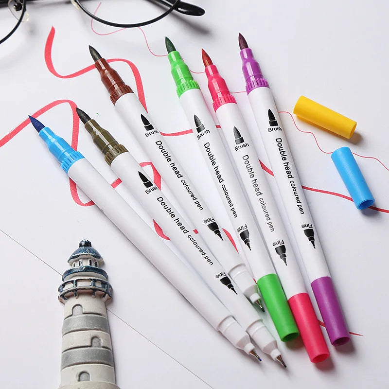 24/48/60/80/100 Colors Double-Head Washable Color Marker