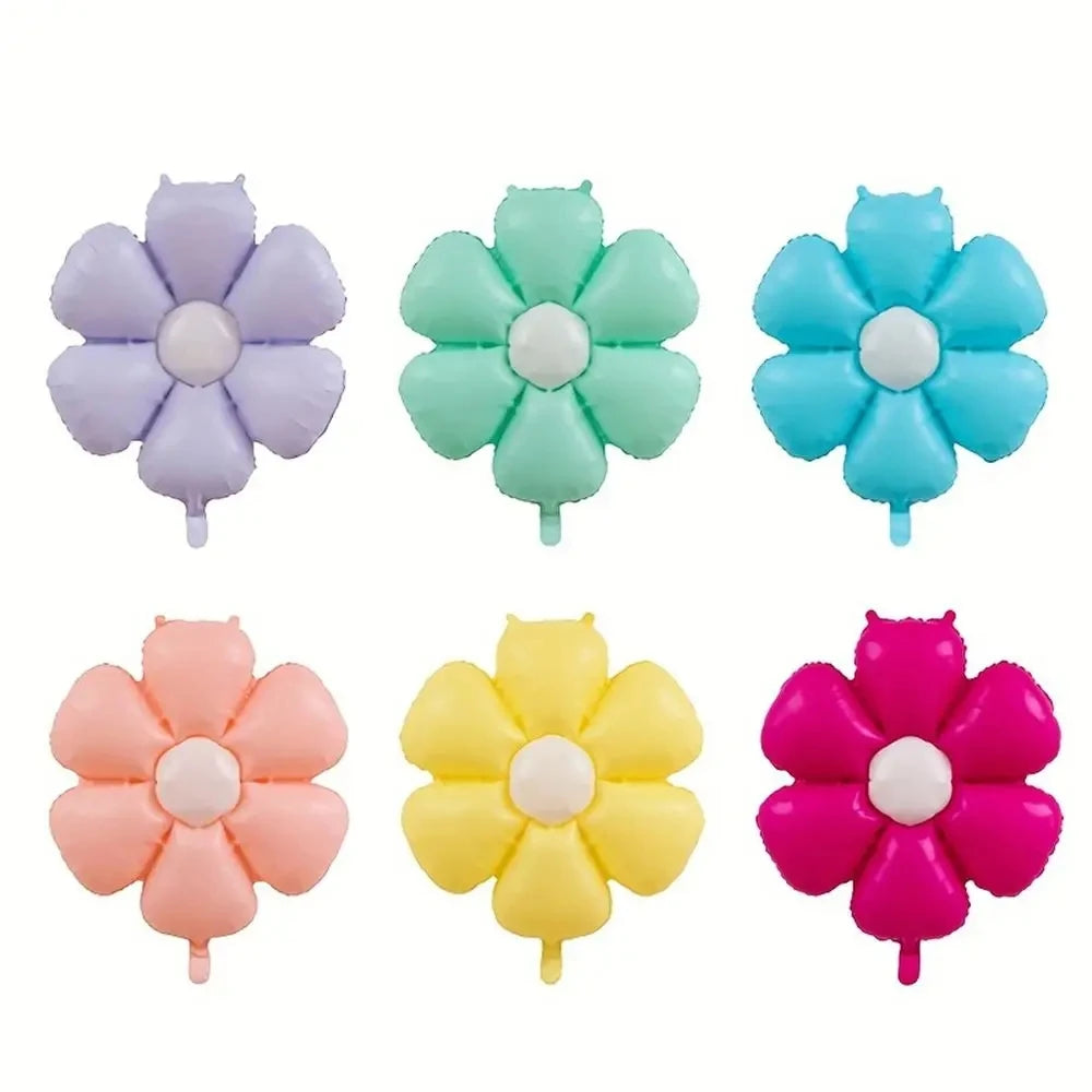 6Pcs/Set Candy Color Daisy Balloon SunFlower