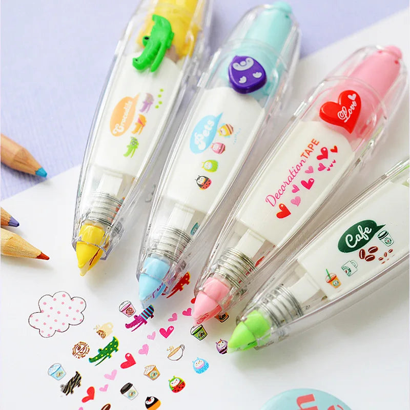 Decorative Correction Tape Diary Stationery