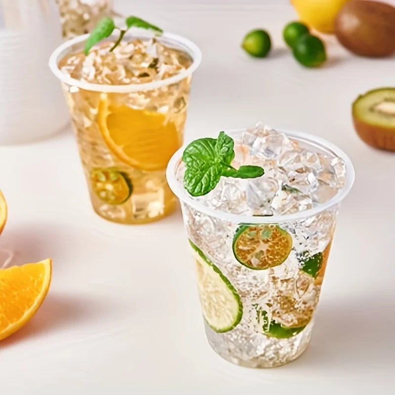 50/100PCS Disposable Clear Plastic Cup