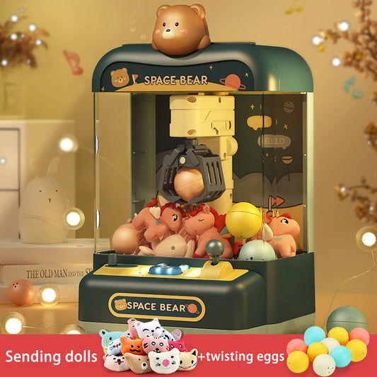 mini claw machine small clip doll machine home version candy