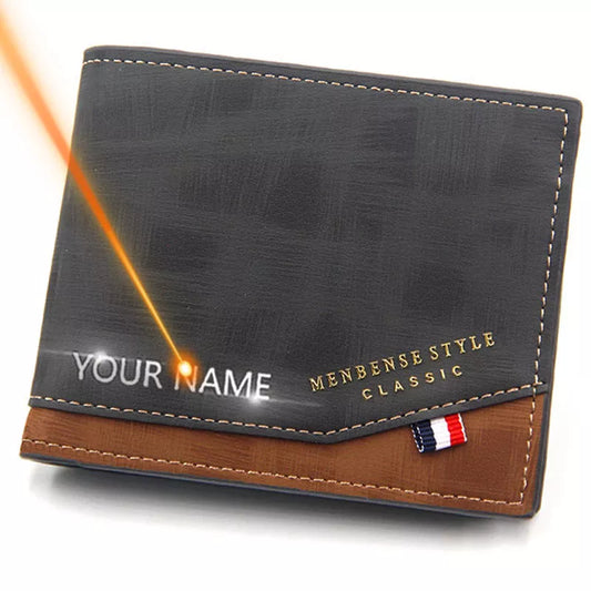 Short Men Wallets Slim Classic Coin Pocket Photo Holder