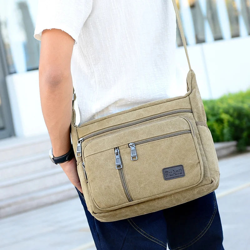 Men Canvas Shoulder Bags