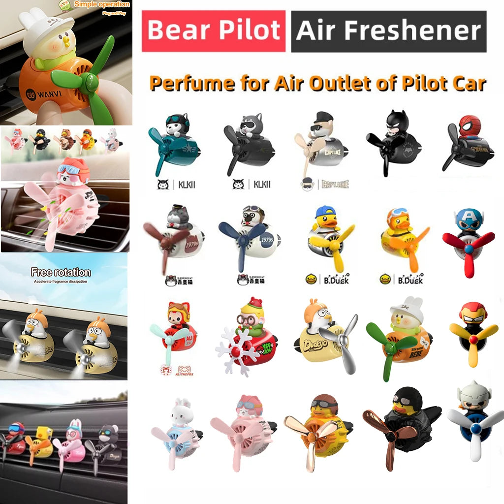 Cool Bear Pilot Car Air Freshener \