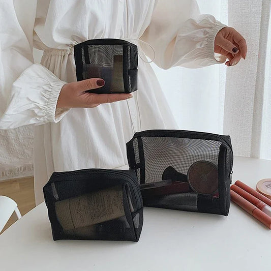 Mesh Transparent Cosmetic Bag