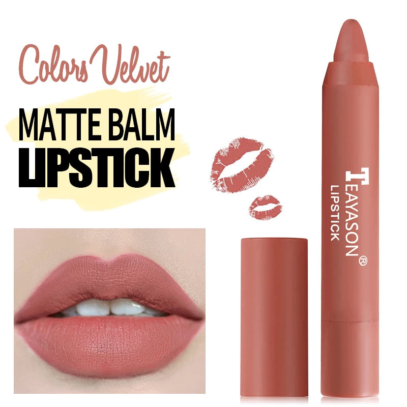 12 Colors Matte Lipstick Waterproof Velvet Nude Lipstick