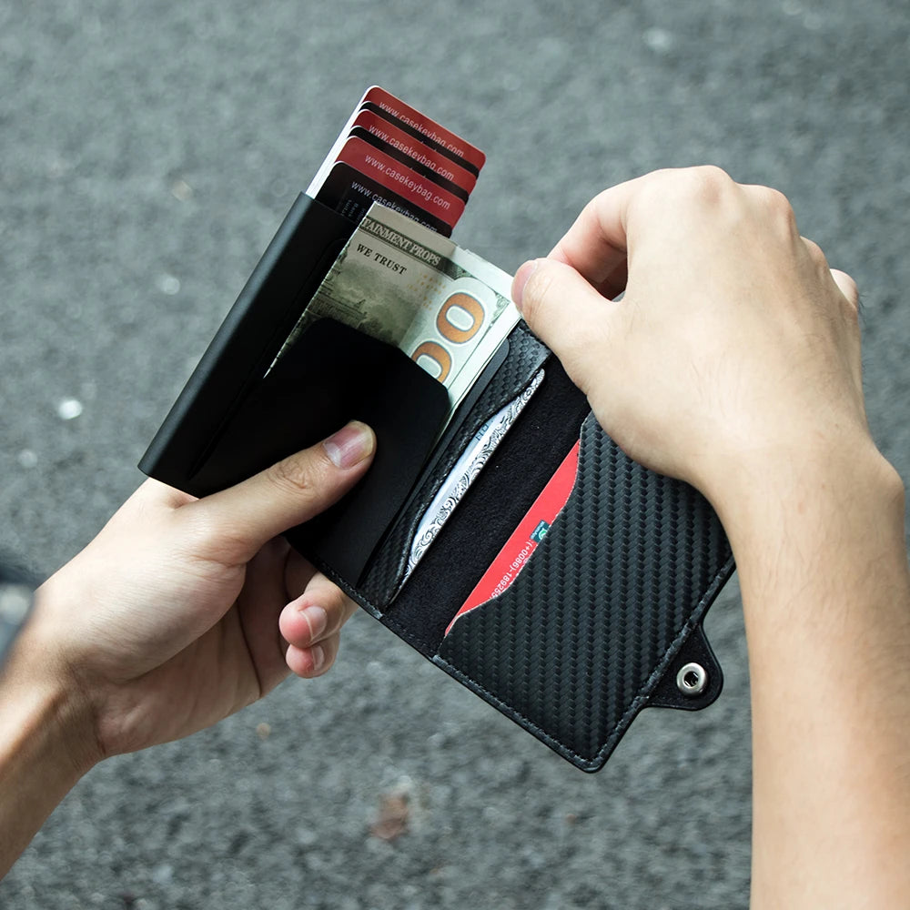 Carbon Fiber Protector Credit Card Holder