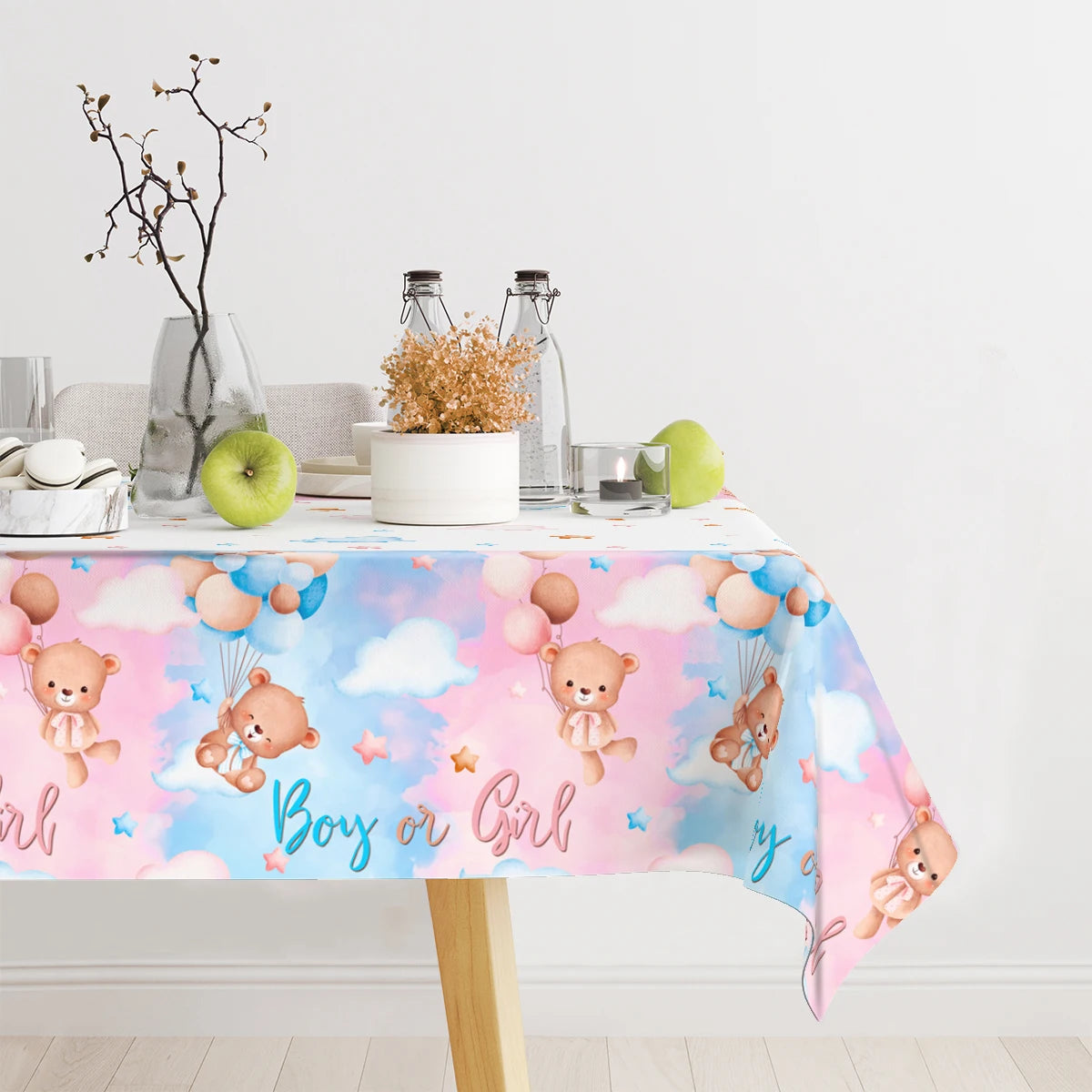 Gender Reveal Party Tablecloth