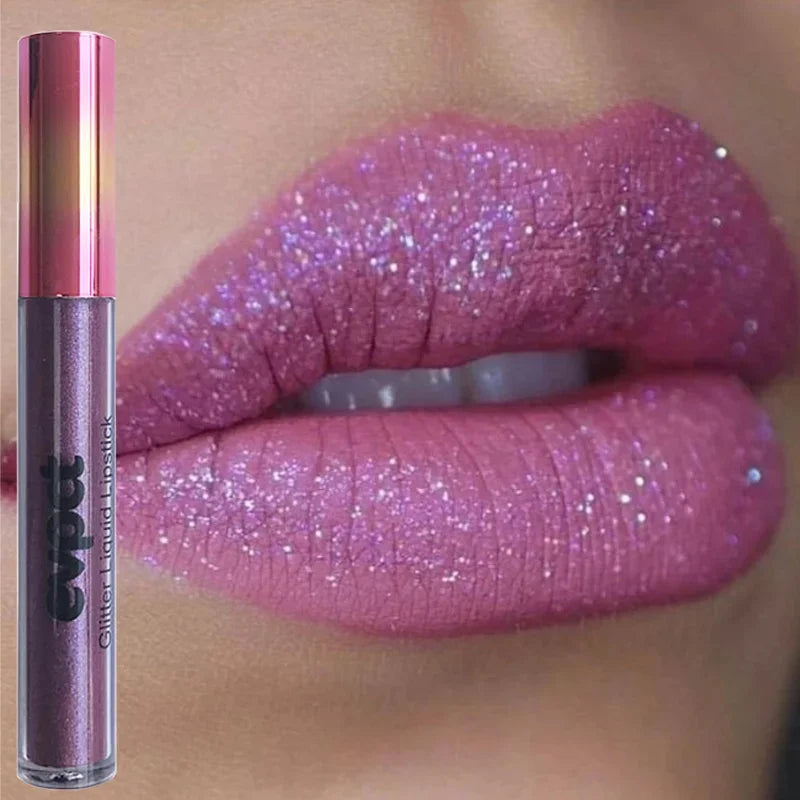 Diamond Glitter Lipstick Makeup 15 Colors Matte