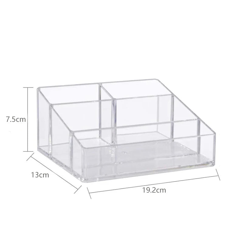 Clear Plastic Makeup Organizer Cosmetic Storage Box