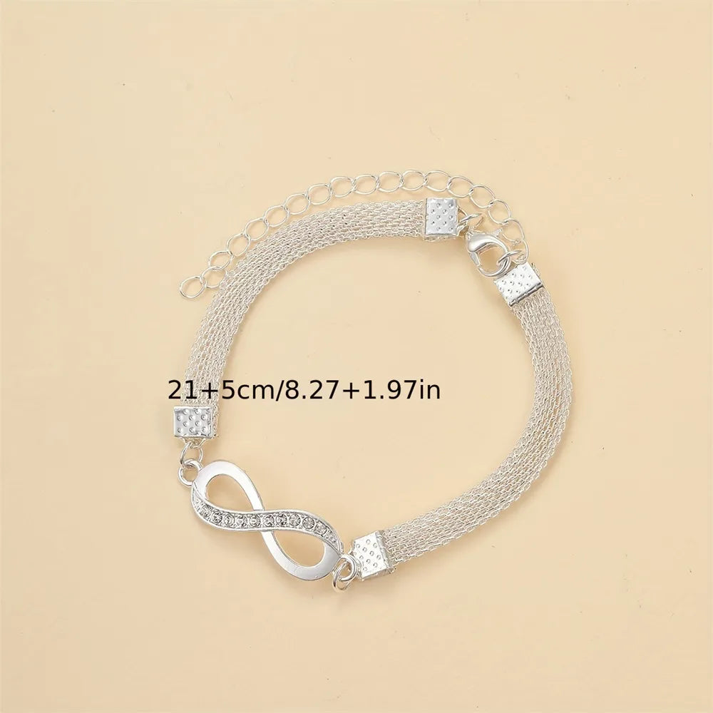 Charm Shiny Infinity 8-character Anklet