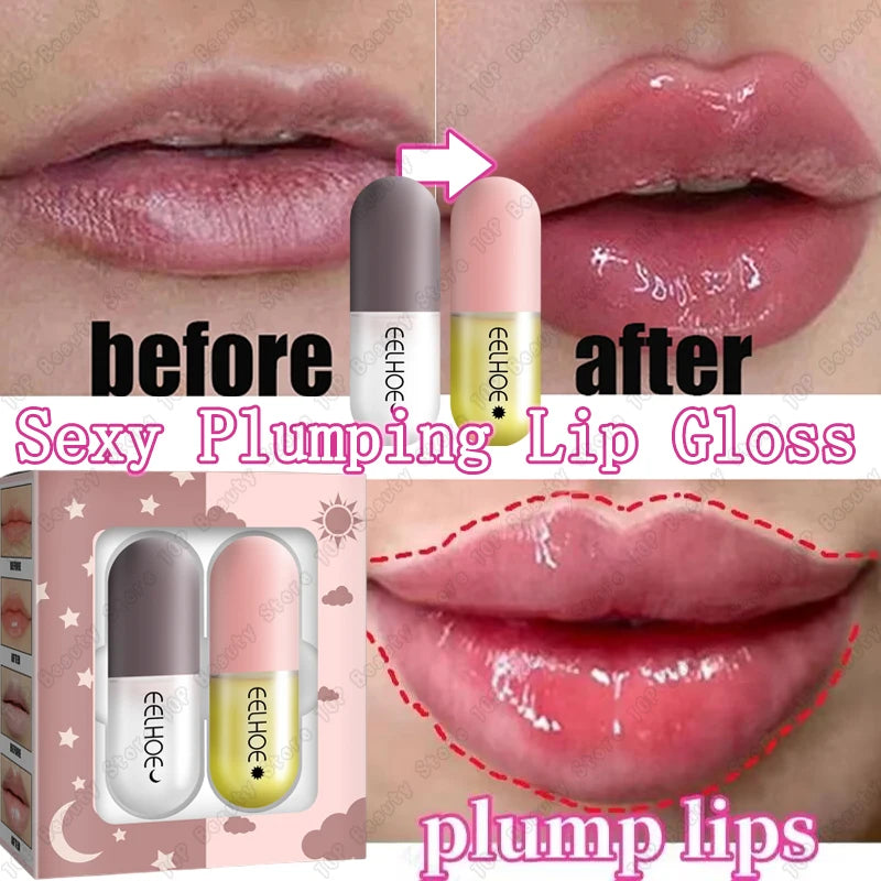 Lip Plump Serum Increase Lips Elasticity Instant Volumizing Essential Oil Reduce Fine Lines