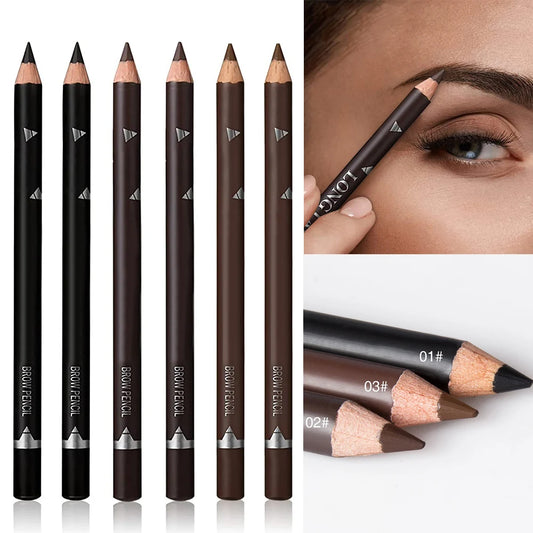 6/12Pcs Eye Brow Pencil Waterproof Professional Women Eye Makeup Pen