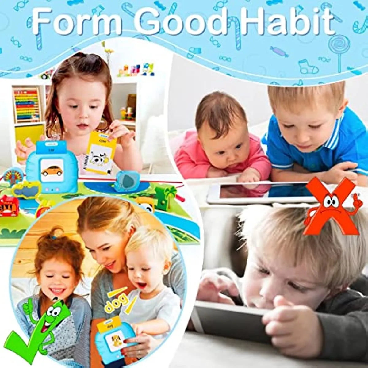 Talking Flash Cards Educational Toys