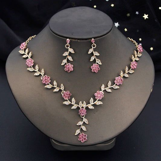 Rhinestone Bride Jewelry Sets for Women