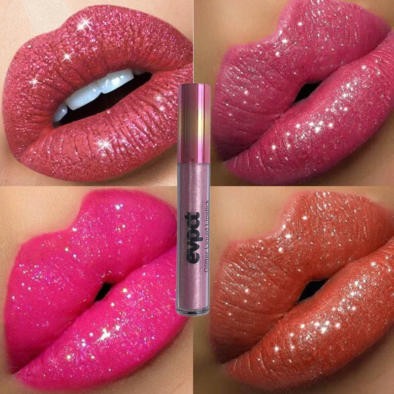 Waterproof Diamond Shimmer Glitter Lip Gloss