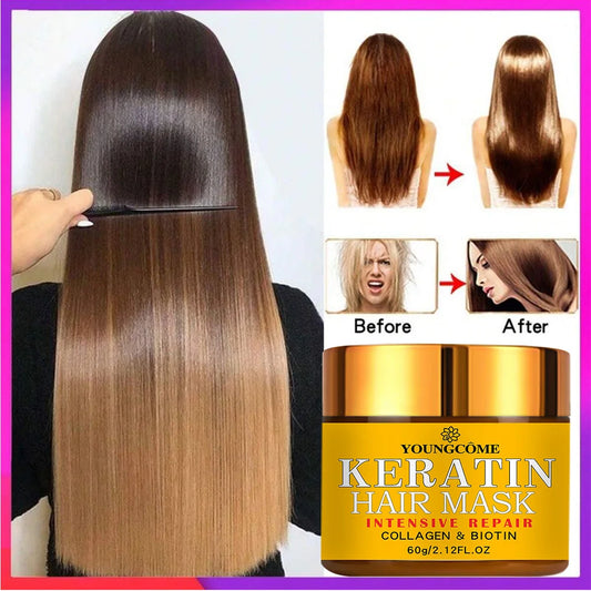 Hair Repairs Hair Mask Biotin Collagen Keratin Treatment