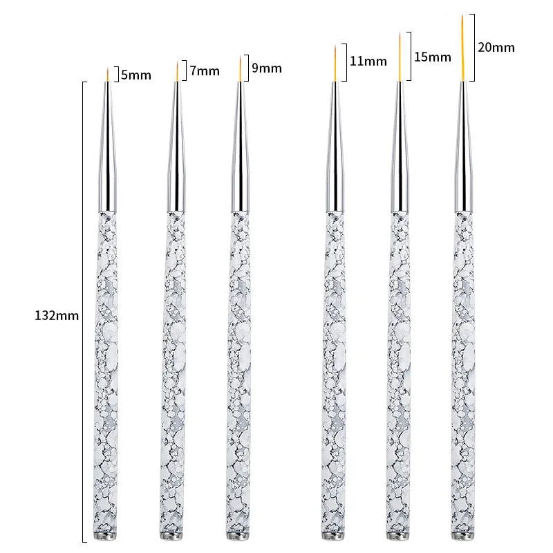 5/7/9mm 11/15/20mm Nail Brush Acrylic