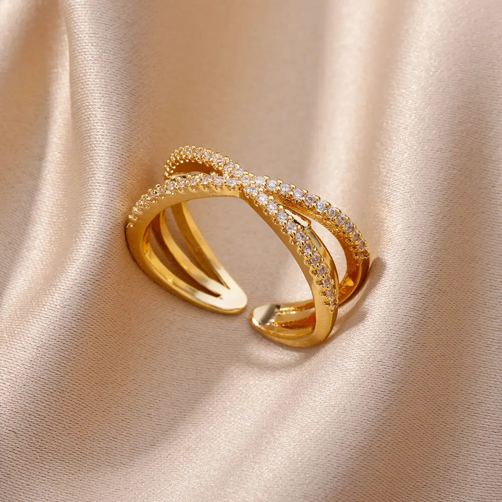 Gold Color Stainless Steel Rings