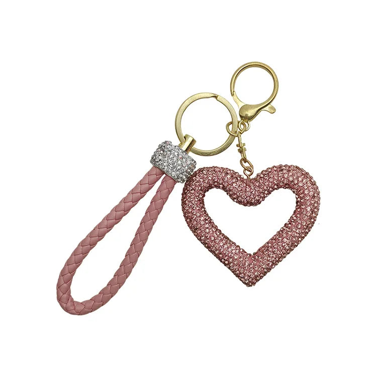 Full Diamond Love Key Chain