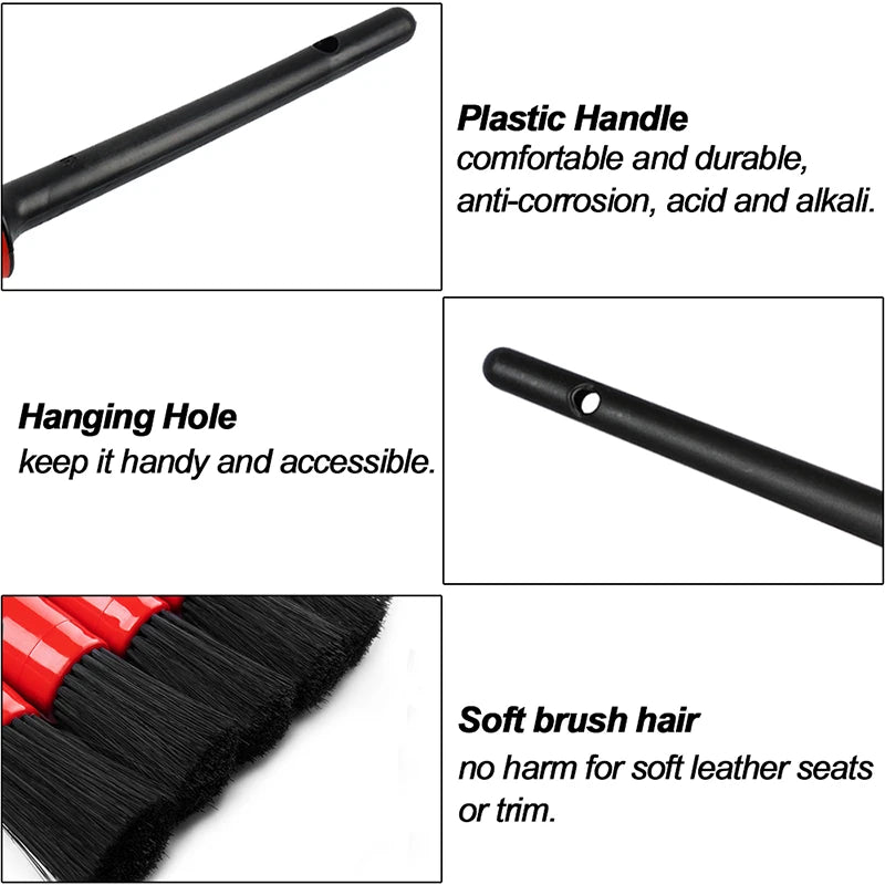 6Pcs Car Cleaning Brush Set