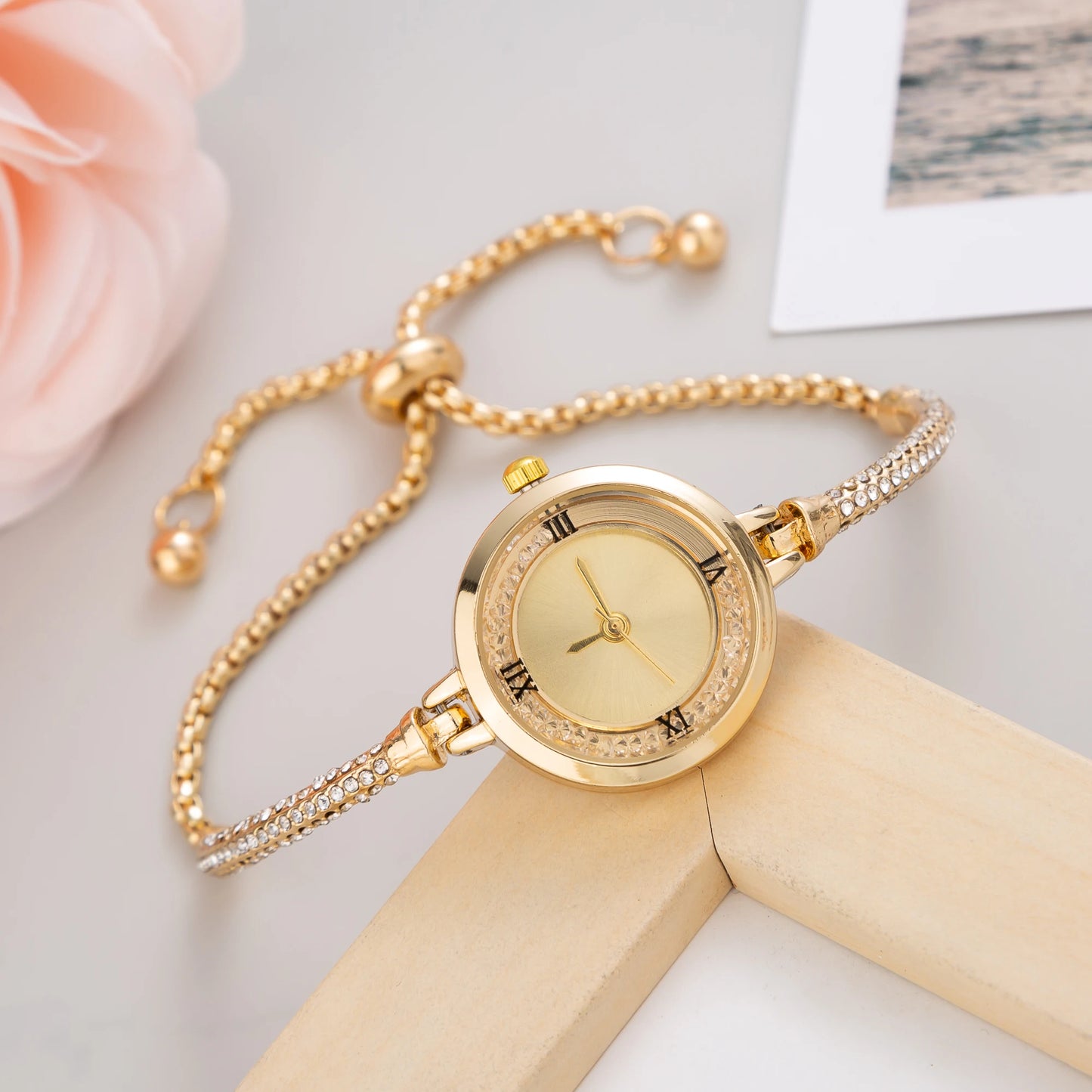 Cute Women Steel Bracelet Watch