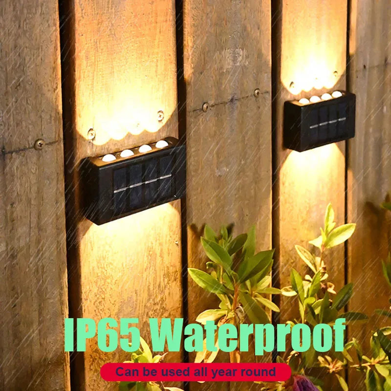 10/8/6/4LED Solar Wall Lamp