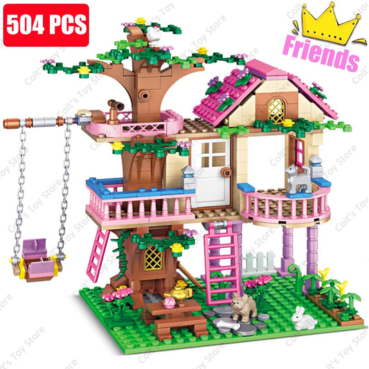 Tree House Villa Castle Building Blocks