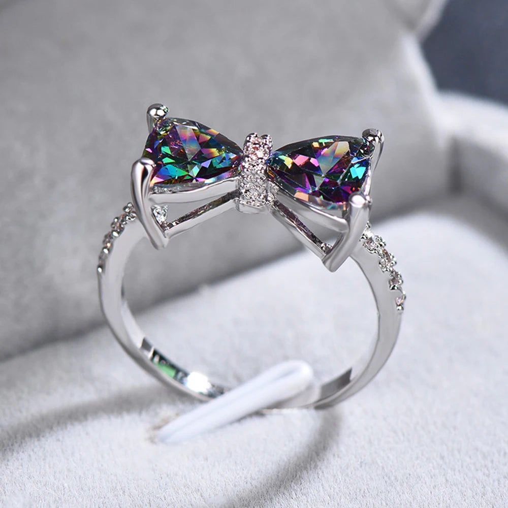 Multi-colored Rings for  Fancy Bride Wedding