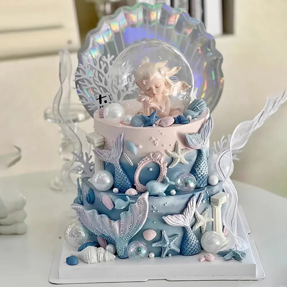 Birthday Cake Decorations Resin Ocean Princess