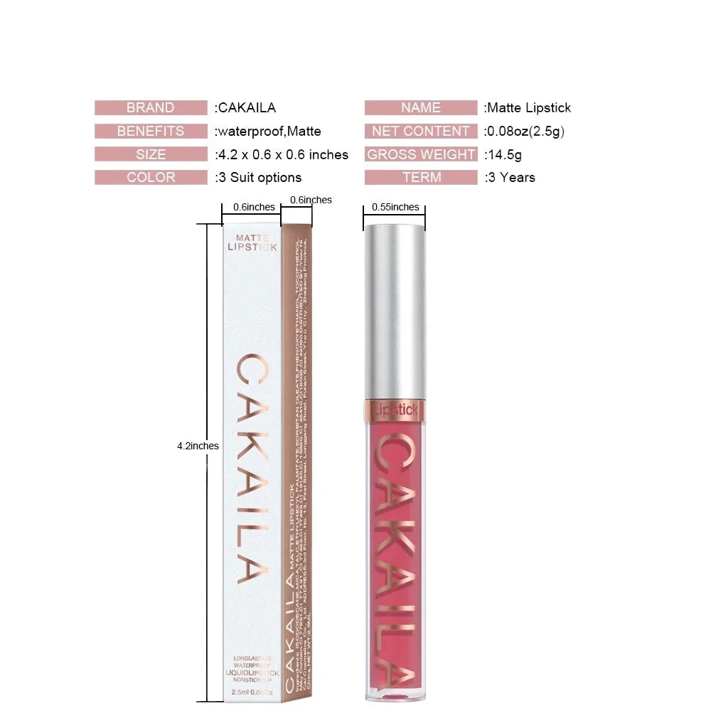 Waterproof Liquid Lipsticks Lip Makeup Matte Velvet