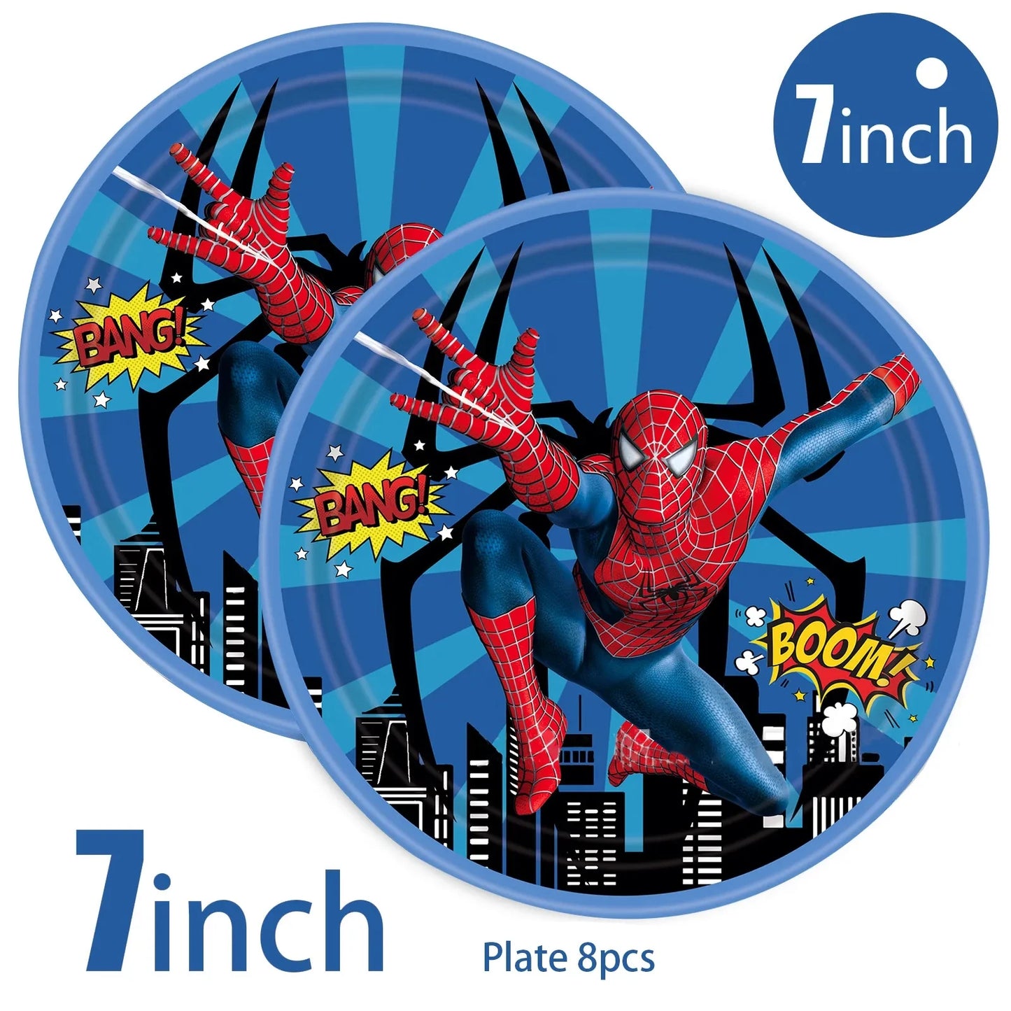 Spiderman Decoration Disposable Tableware