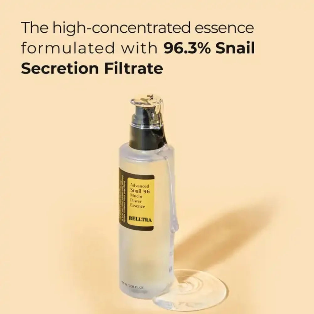 Snail mucin 96% Korean Skin Care Facial Essence Fading Fine Lines Repair