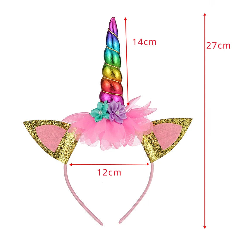 Birthday Girl  Unicorn horn Headband